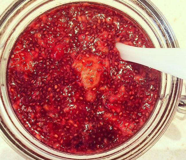 Strawberry and Raspberry Chia Jam