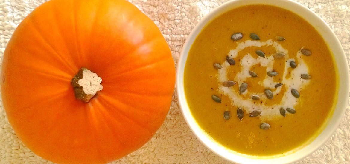 warming pumpkin and coconut soup